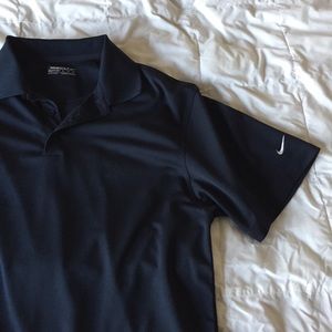 Nike FitDry Navy Blue Golf Polo Shirt XL